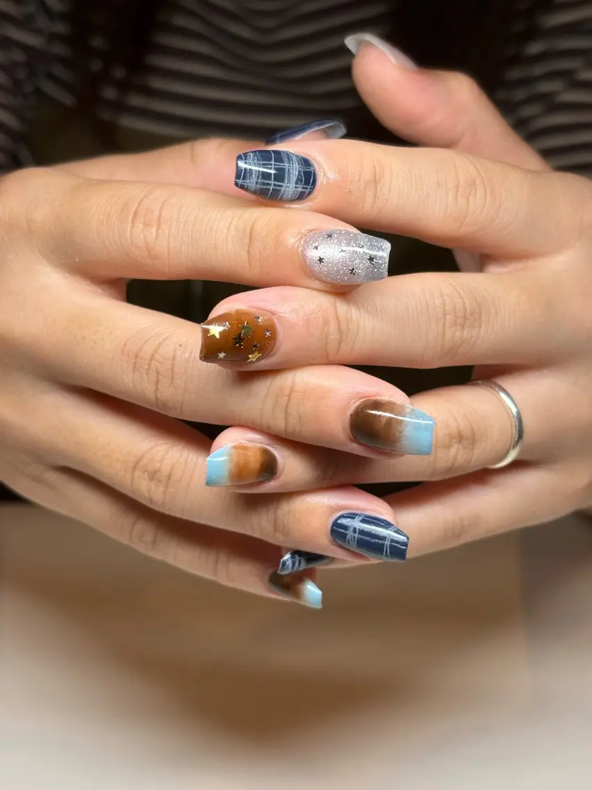 ネイル ブラウン un private nail salonのネイルデザイン