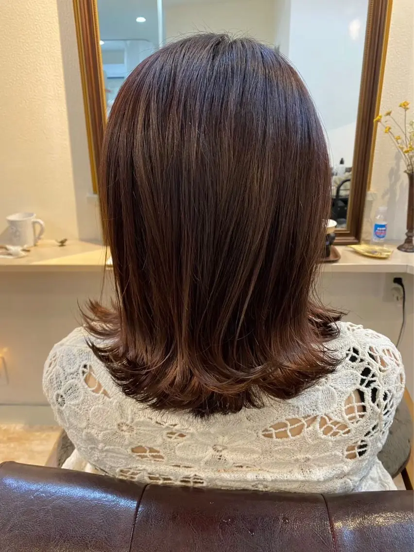 ミディアム カラー 髙橋 未来のヘアスタイル