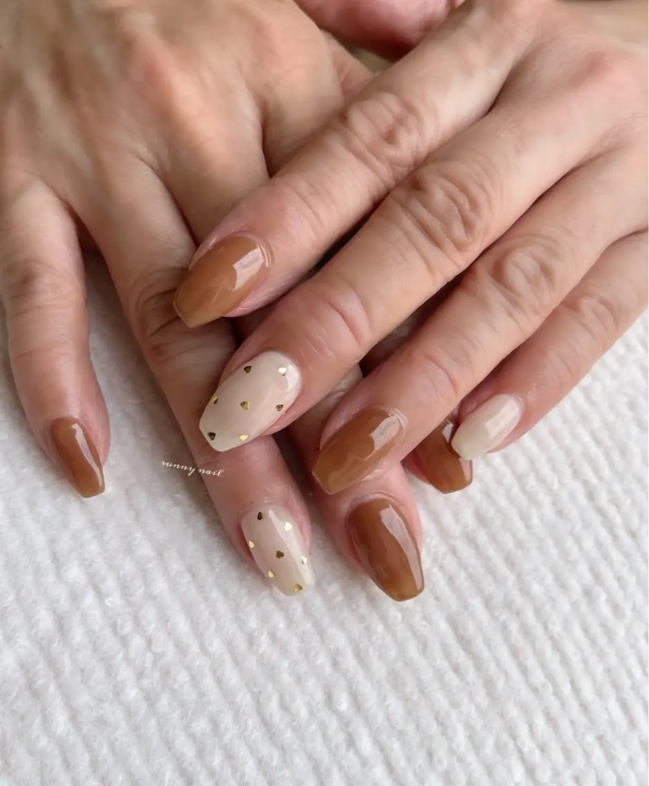 ネイル ジェルネイル ハート パラジェル sunny nailのネイルデザイン