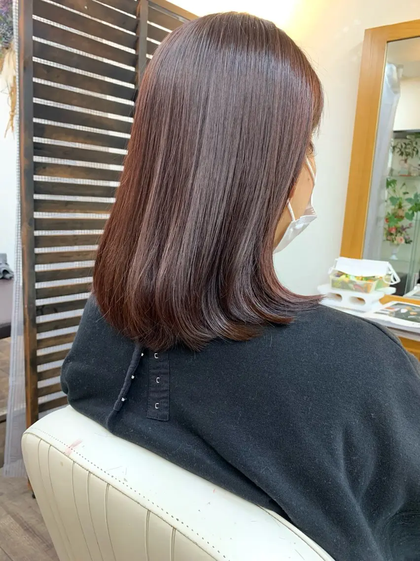 ミディアム hama yukiのヘアスタイル