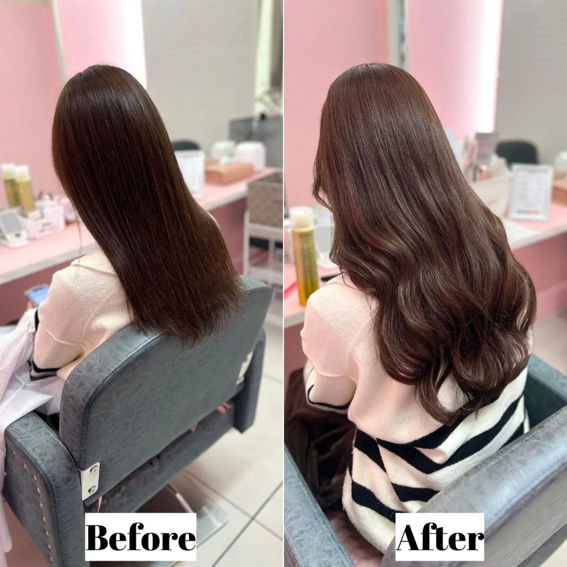🦋ヘアカラー+バージンレミー40本🤍🦋 人毛100%毛質最高ランク💞 50cmロングタイプ💛の写真