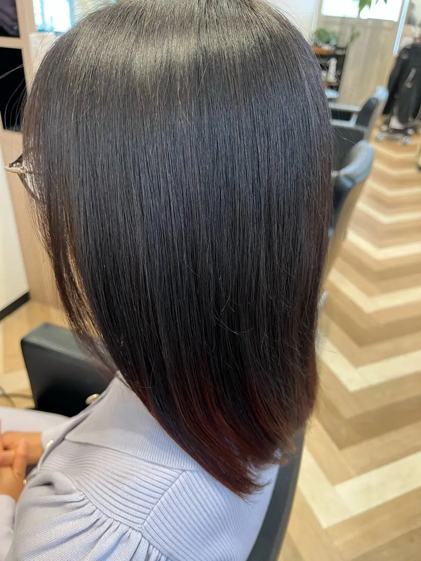 ミディアム トリートメント 艶髪特化 しゅんぼう 長岡髪質改善のヘアスタイル