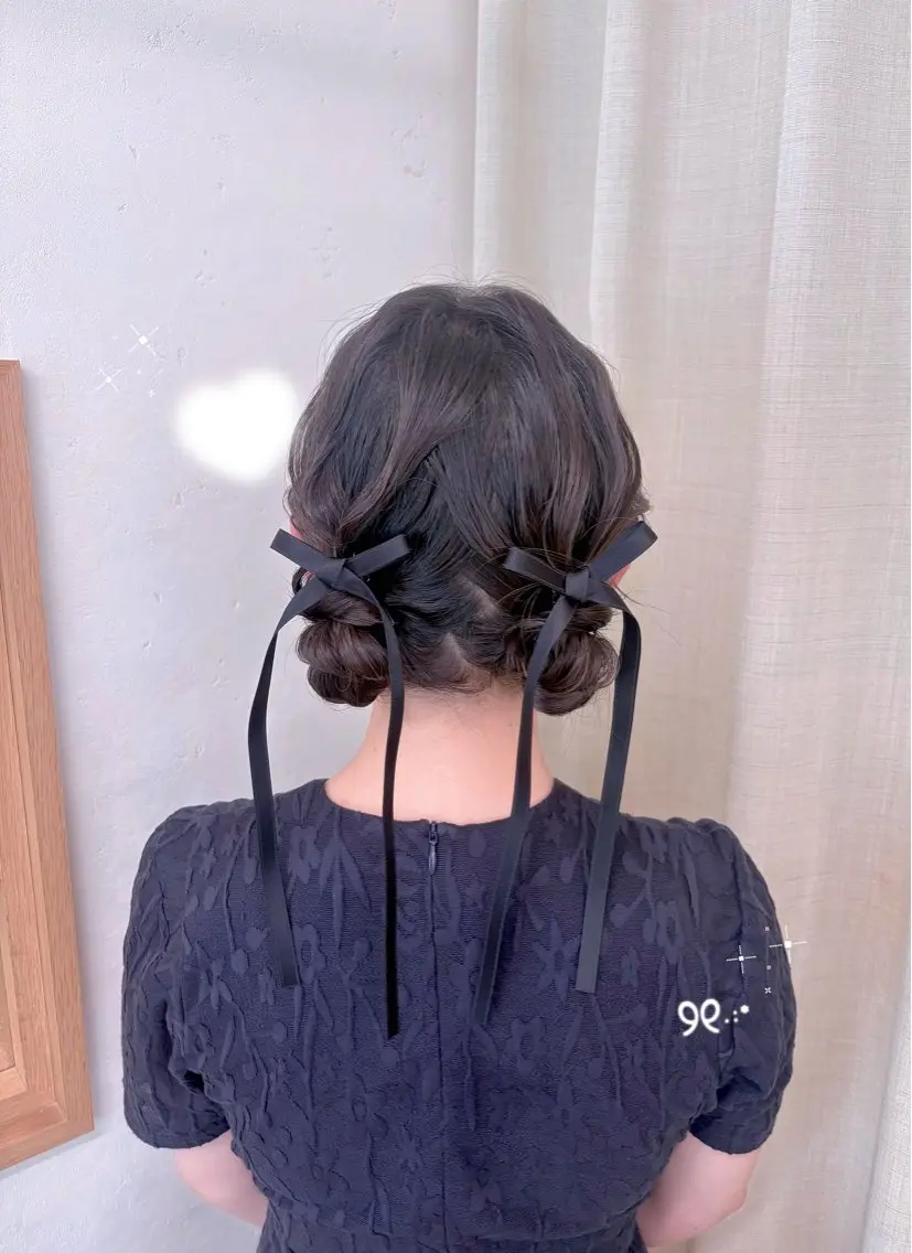 ヘアアレンジ ヘアセット 参列♡デートゆるふわ ヘアメイク🎀みゆうのヘアスタイル