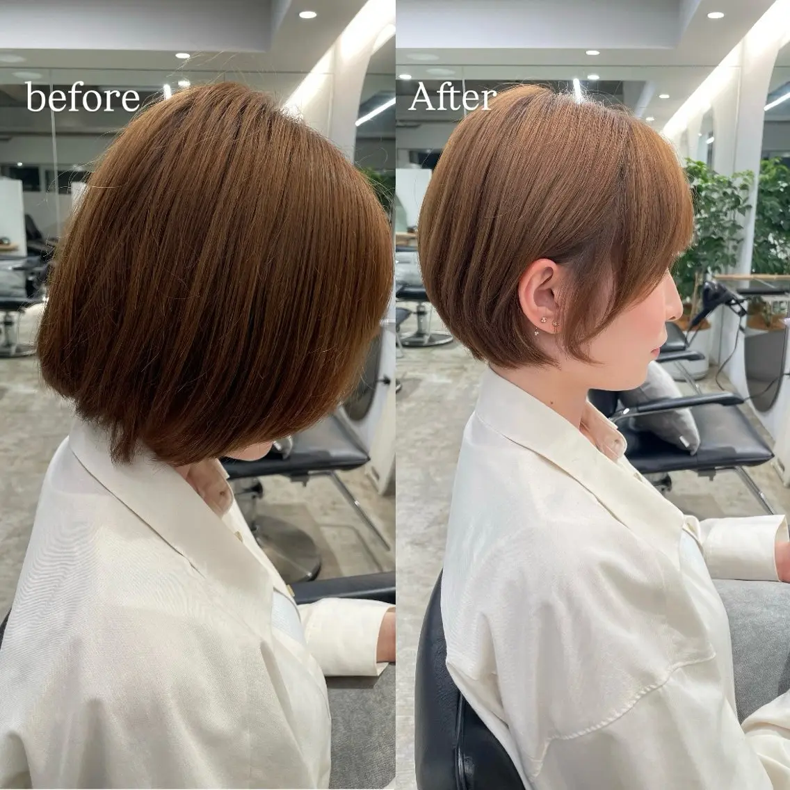 ショート 🤍ショートボブ 🤍NANAMI🤍のヘアスタイル