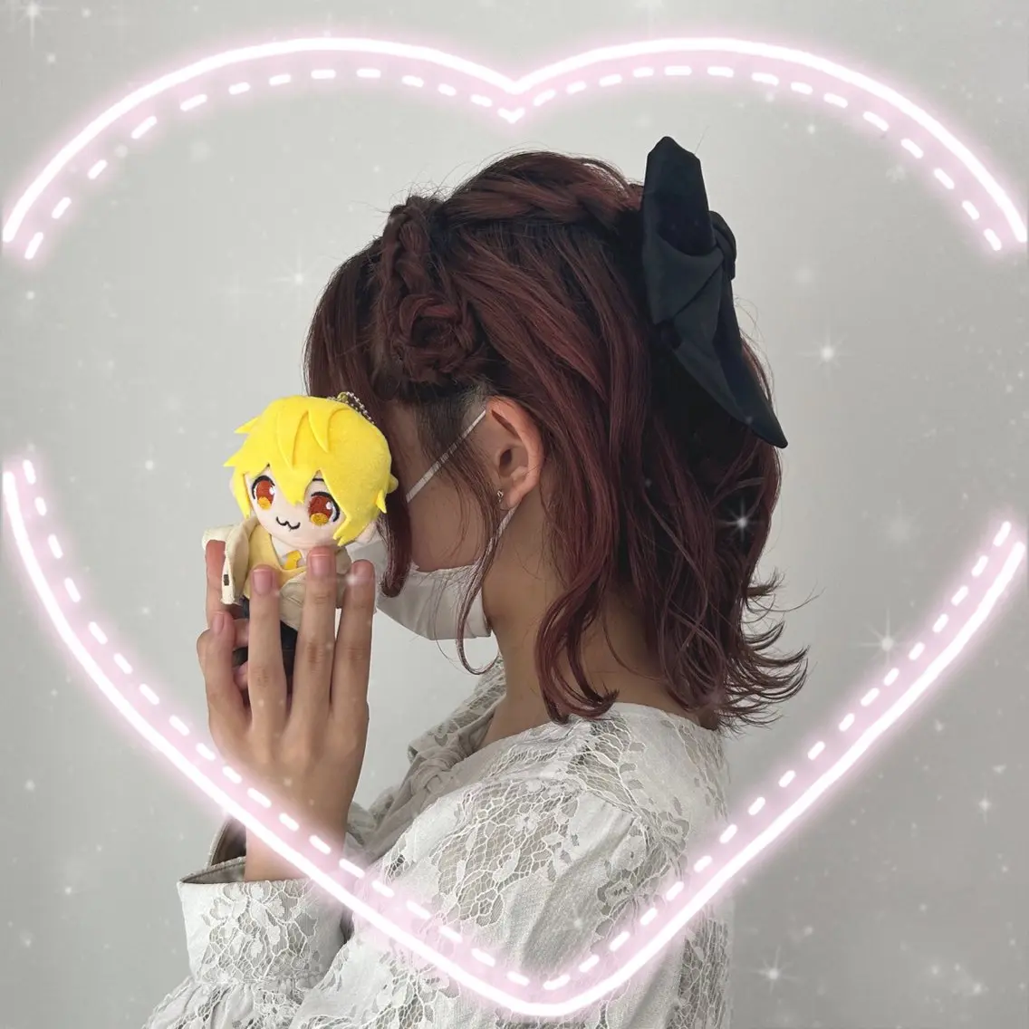 ミディアム ヘアアレンジ ヘアセット 🎀オタク美容師艶髪 カラーERINA🎀のヘアスタイル