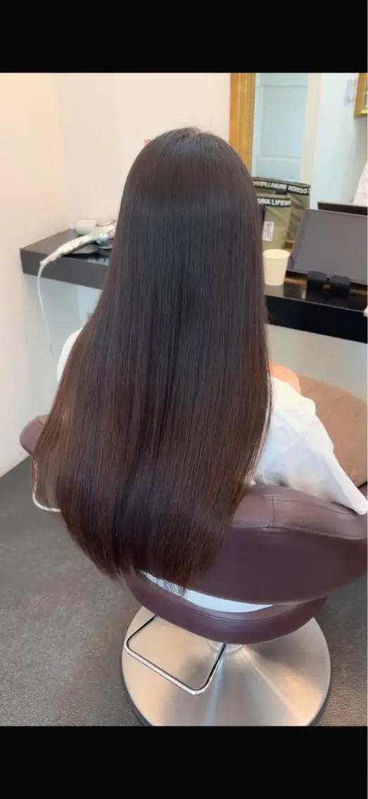 ロング 縮毛矯正 清野 百叶のヘアスタイル