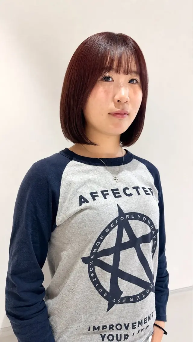 ショート ボブ 光岡 玲遠のヘアスタイル