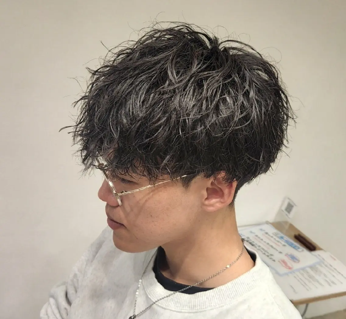 ショート パーマ メンズ 【イケメン風パーマ】 SHOFYのヘアスタイル