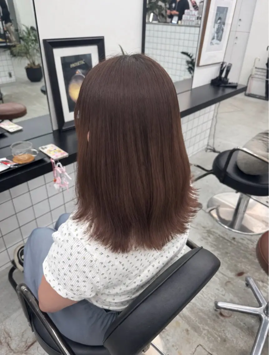 セミロング カラー 🩵しの🩵 JILLSTUDIOのヘアスタイル