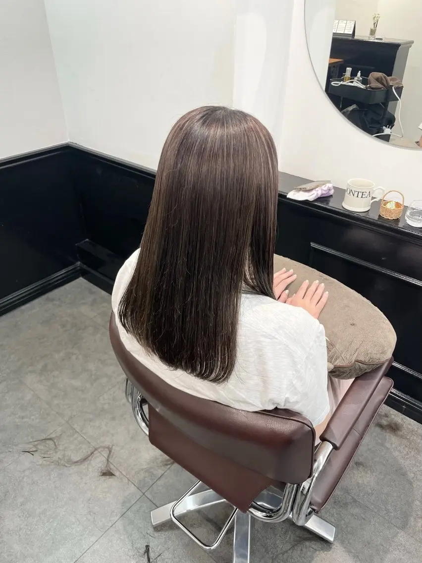セミロング カラー ヘアカラー 野町好花 レイヤー/髪質改善のヘアスタイル