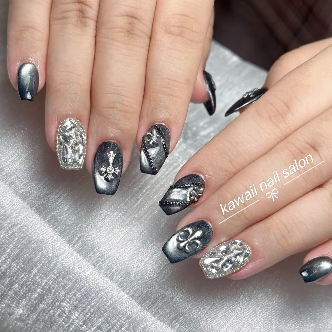 ネイル チークネイル 長さ出し フレンチネイル グラデーション 韓国ネイル ハンドネイル ハンドケア Kawaii Nail Salonのネイルデザイン