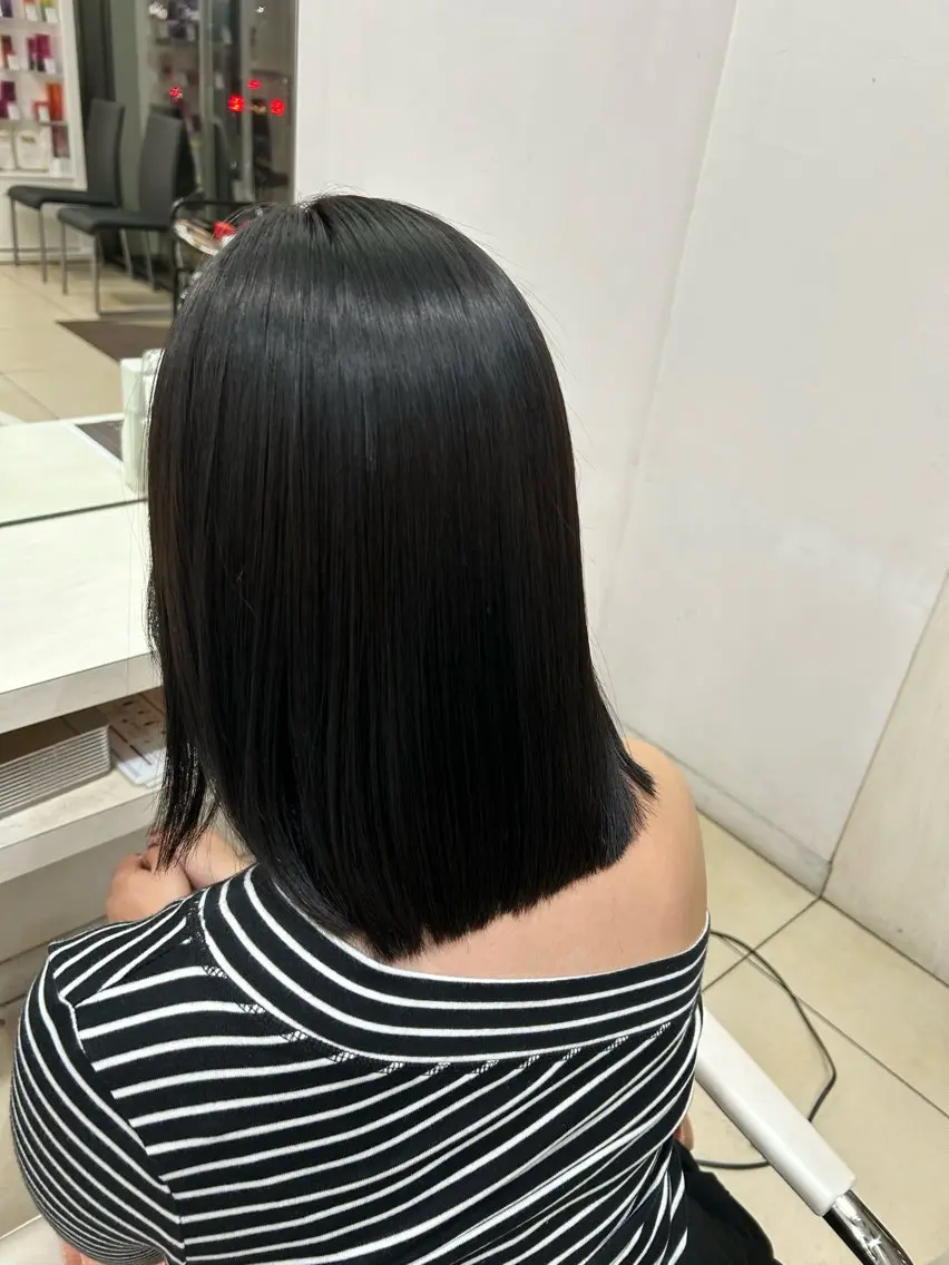ミディアム カット ヘアカラー トリートメント 【髪質改善カラー】 瀧田嵐士🇰🇷のヘアスタイル