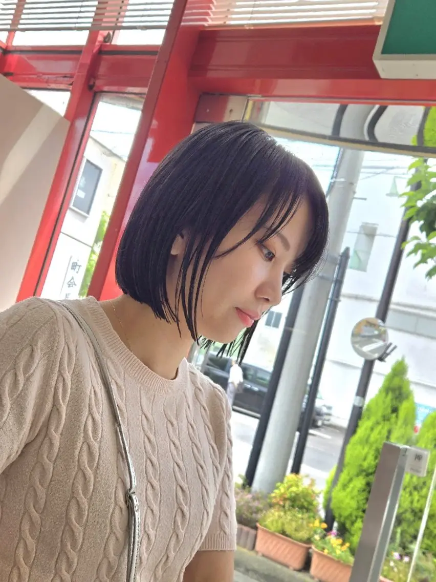 ショート ボブ カット ヘッドスパ 遠藤 史秋のヘアスタイル