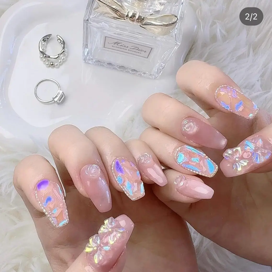 ネイル 渋谷 チップ長さ出し アプレgel-xのネイルデザイン
