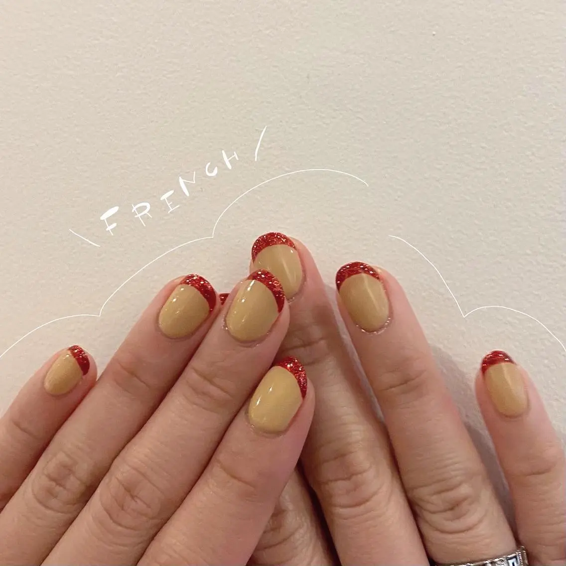 ネイル フレンチネイル ハンドネイル &. momoのネイルデザイン