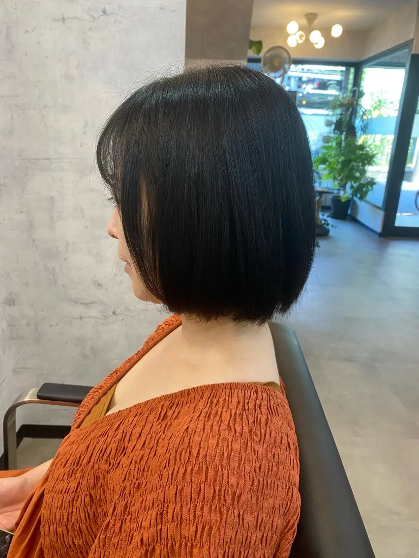 ショート ボブ ひばりヶ丘美容室 カット石井里佳のヘアスタイル