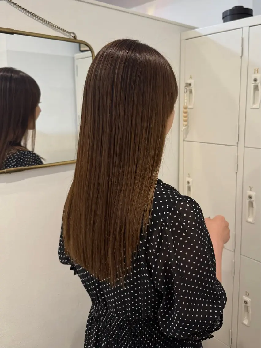 ロング カラー 髪質改善 トリートメント ヘアカラー 縮毛矯正 トリートメント yutaka/透明感 カラー/髪質改善🤎のヘアスタイル