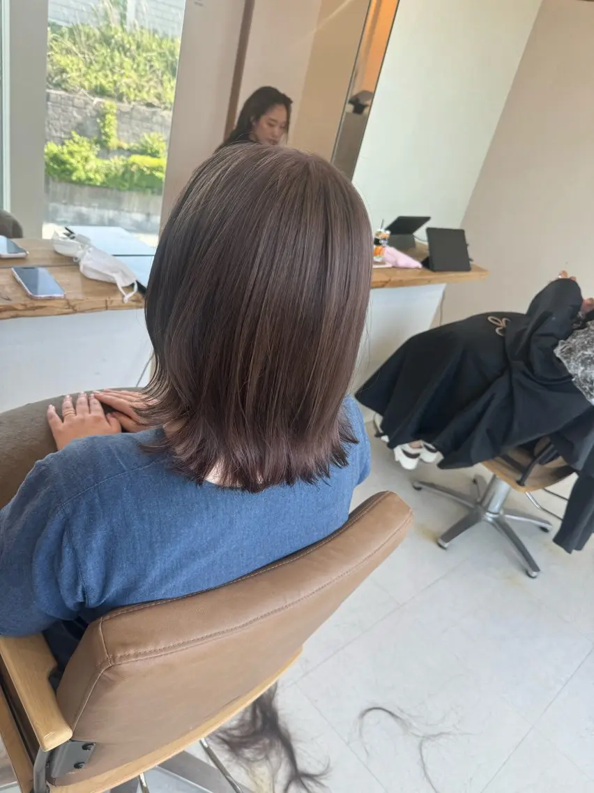 ミディアム ヘアカラー 鈴木 妃帆未のヘアスタイル