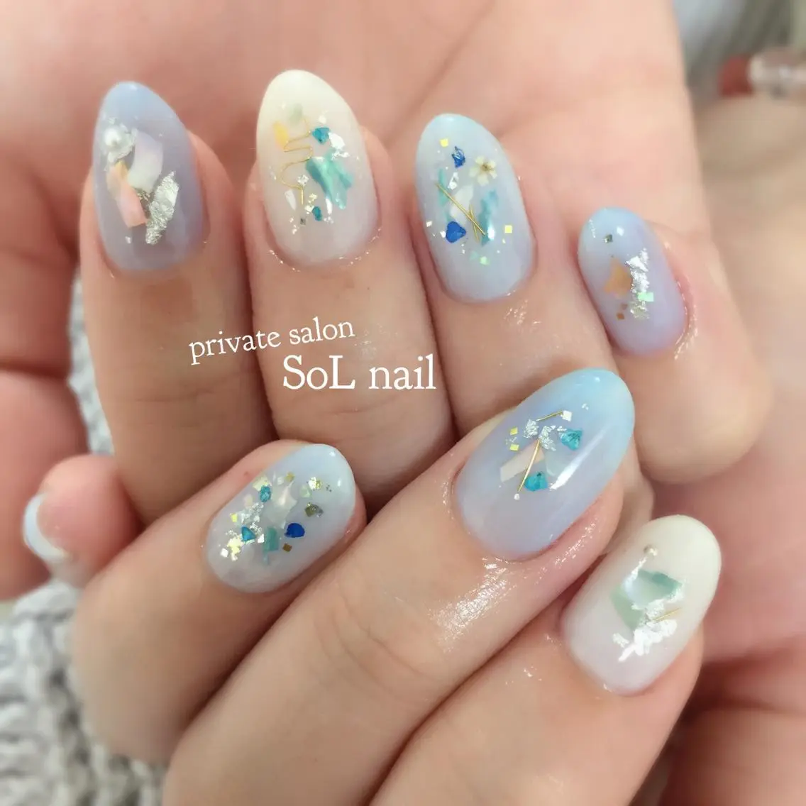 ネイル ニュアンスネイル ハンドネイル SOL NAILのネイルデザイン