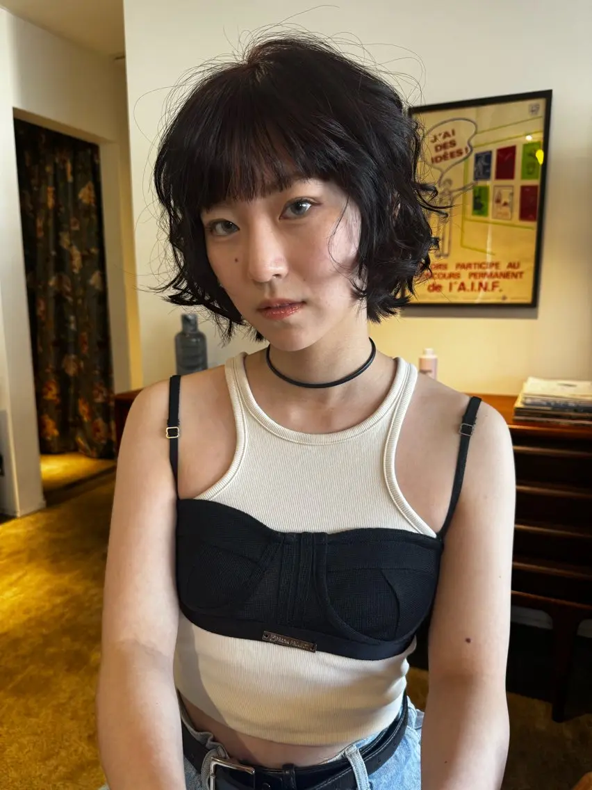 ショート カット ヘアカラー kage Nanamiのヘアスタイル