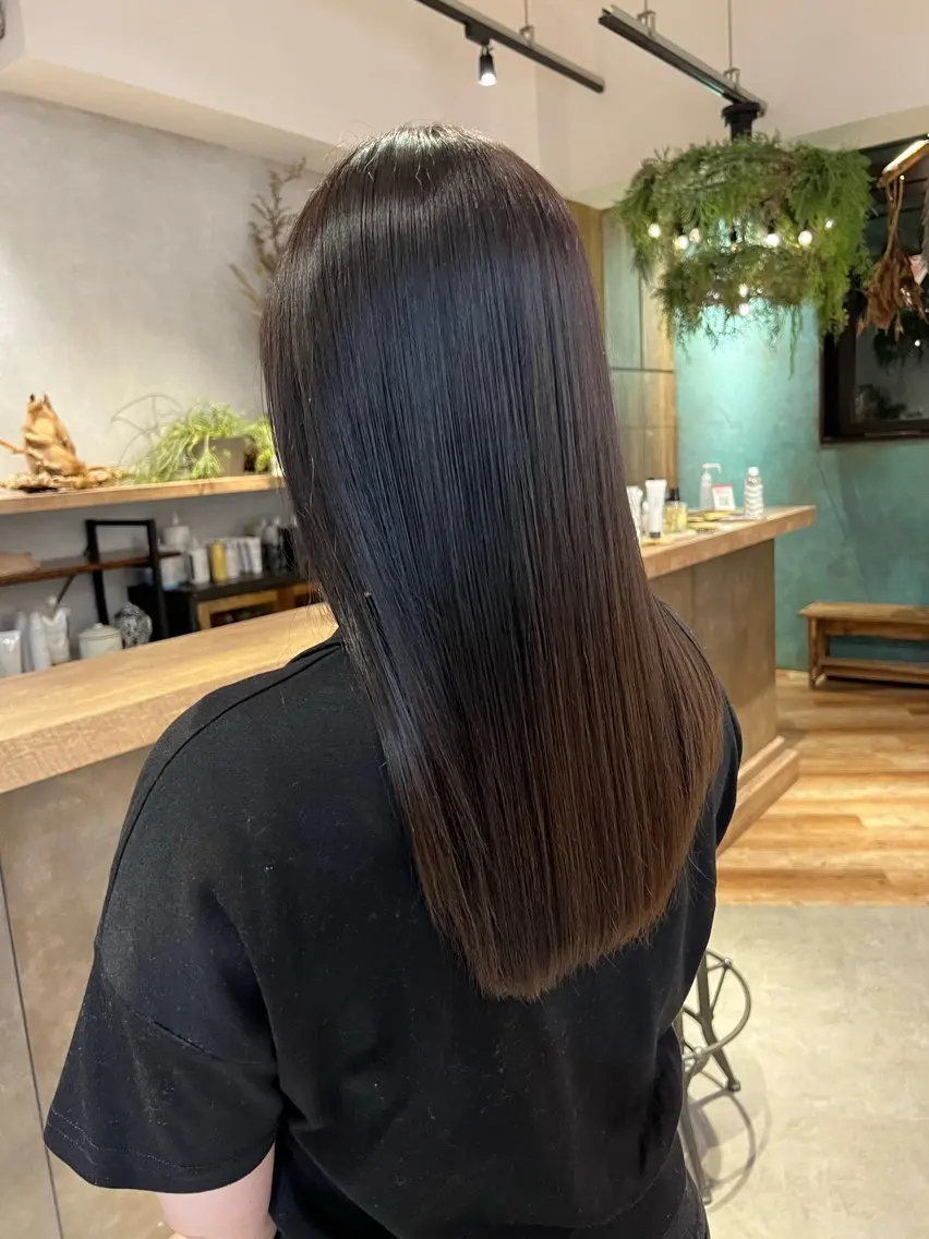 セミロング 渋谷パーマNo.1 うえちりくのヘアスタイル