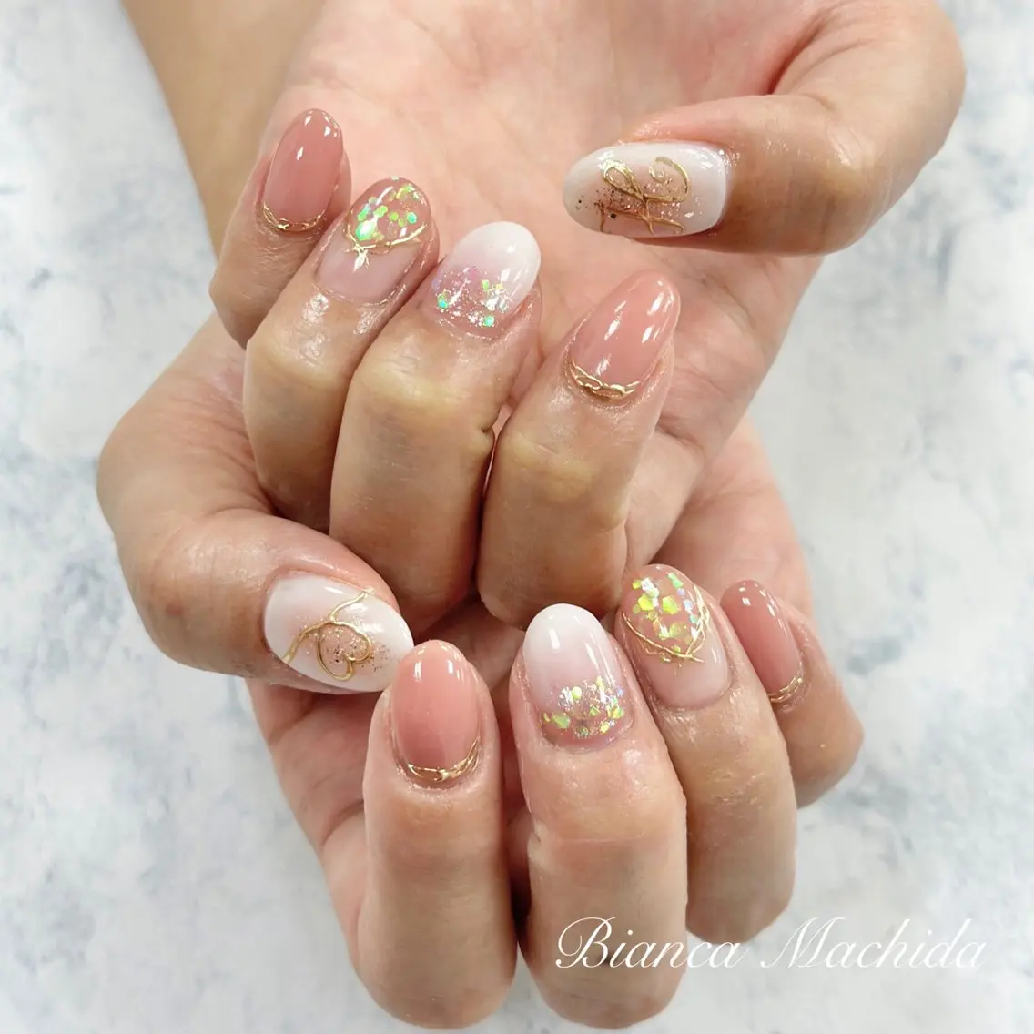 ネイル ハンドネイル Bianca👼🏻 OIKAWAのネイルデザイン