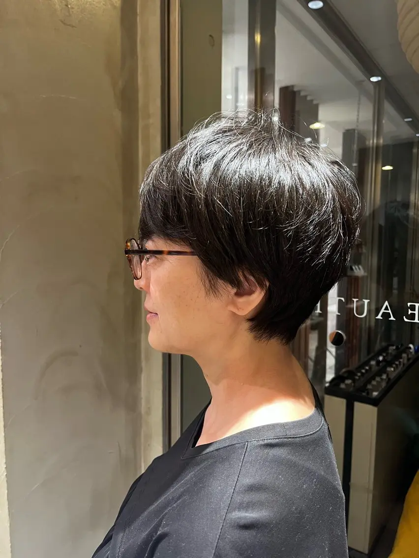 ショート レイヤーカット ショートヘア 田内満里奈 /ショートカットのヘアスタイル