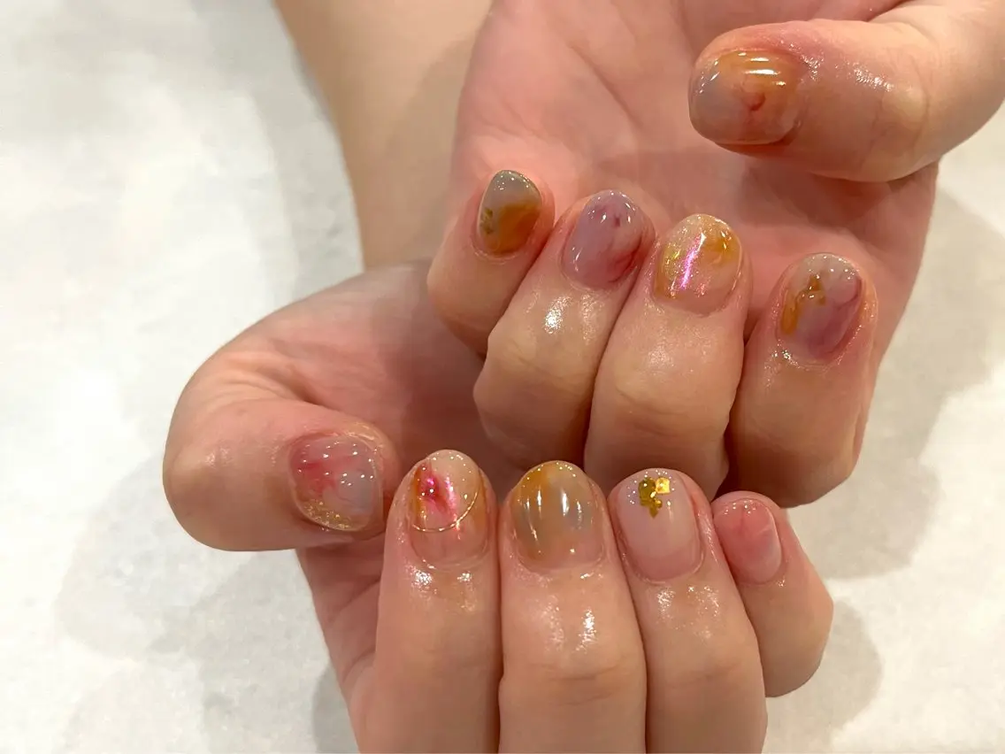 ネイル ハンドネイル Cleo伏見店🌿 Momokaのネイルデザイン