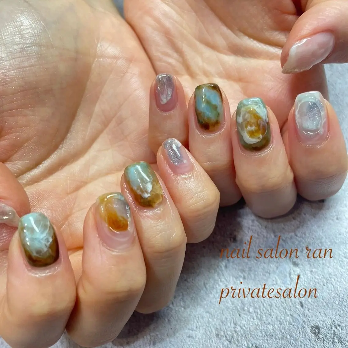 ネイル ハンドネイル ハンドケア nailsalon ranのネイルデザイン