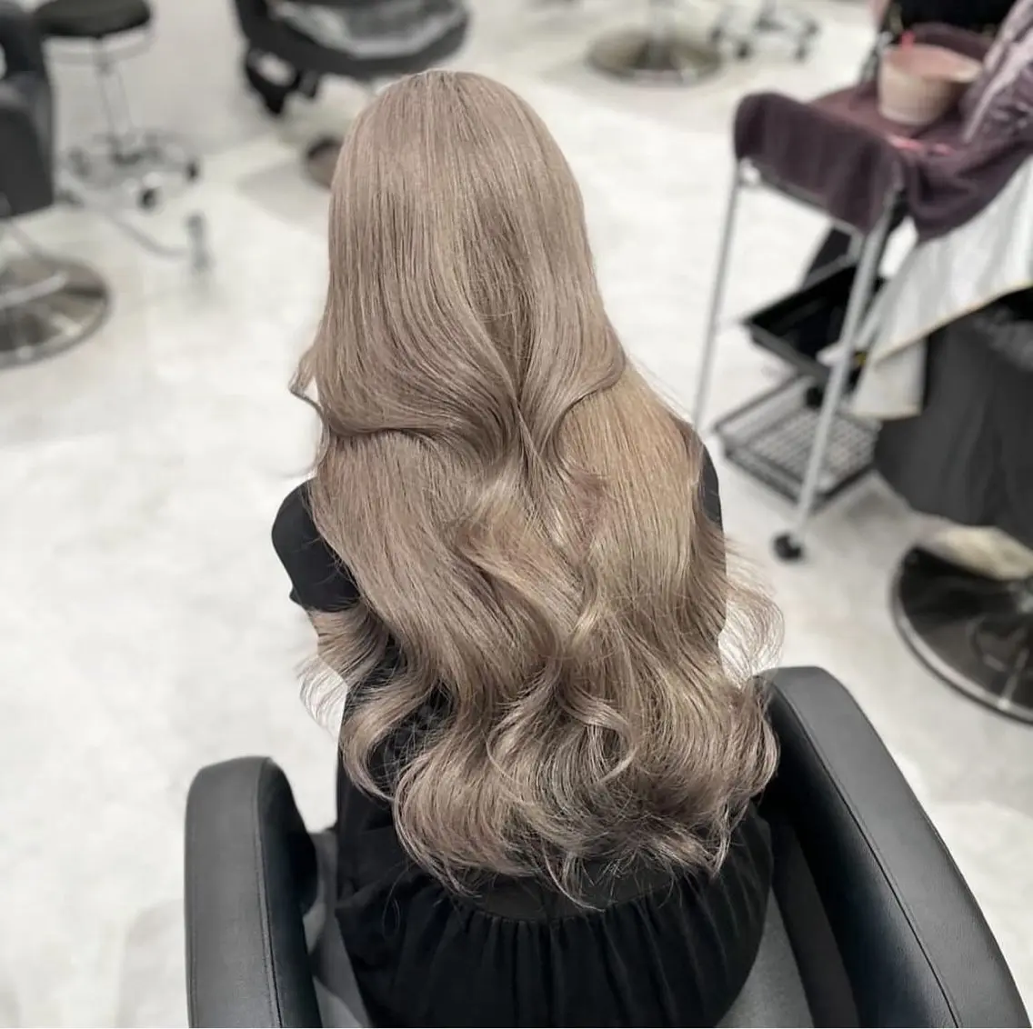 ロング カラー パーマ ヘアアレンジ メンズ ヘアカラー ♡ 𝐑𝐈𝐎♡のヘアスタイル