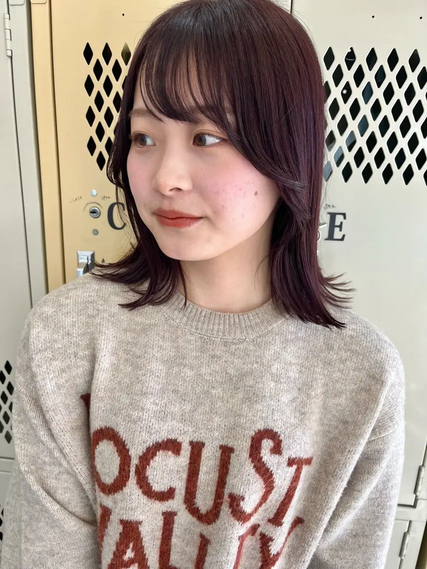 ミディアム カラー カット ヘアカラー トリートメント 🌼sunc HINAMI🌼のヘアスタイル