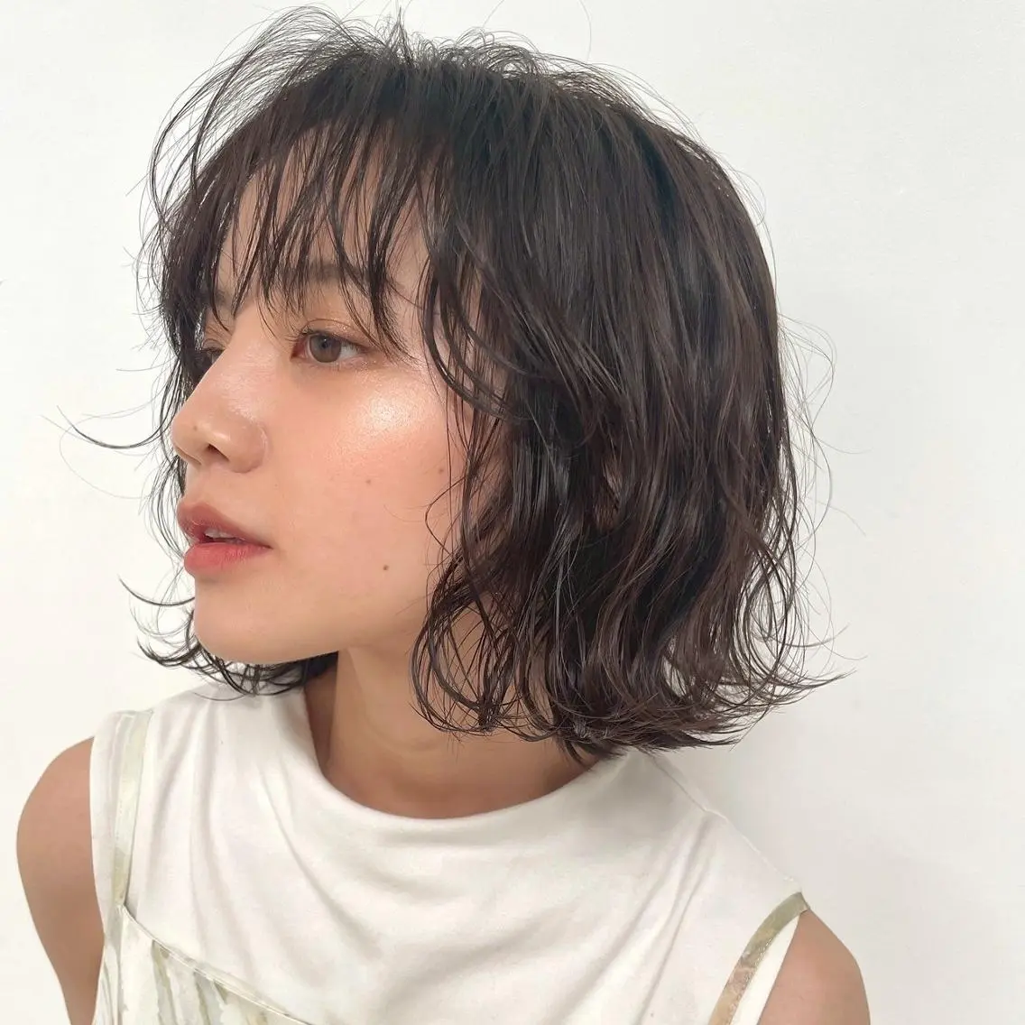 ミディアム カット ヘアカラー トリートメント Grand Link （グランリンク）のヘアスタイル