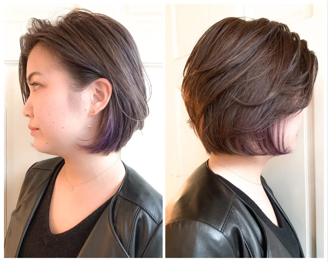 ショート ヘアカラー トリートメント ショート✨ボブ✨代表 新田見美仁のヘアスタイル