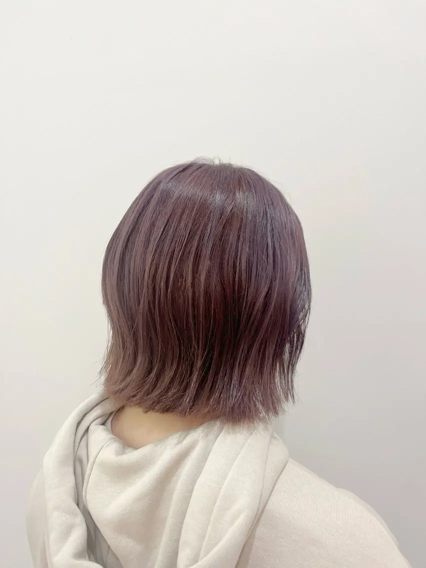 ミディアム カラー ブリーチ グレージュ ラベンダーカラー ラベンダーグレージュ ラベンダーグレー ヘアカラー トリートメント カットモデルさん 募集中です🎀のヘアスタイル