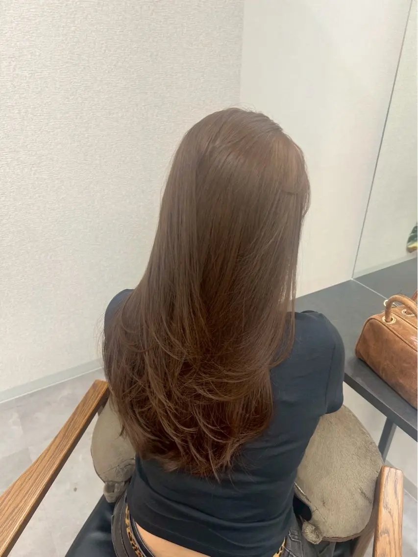 ロング レイヤーカット RIENS xrea 髪質改善 /ななみのヘアスタイル
