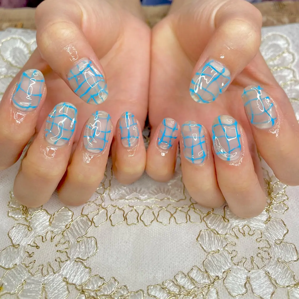 ネイル チークネイル ジェルネイル ニュアンスネイル パラジェル 春ネイル J terrace Nailのネイルデザイン