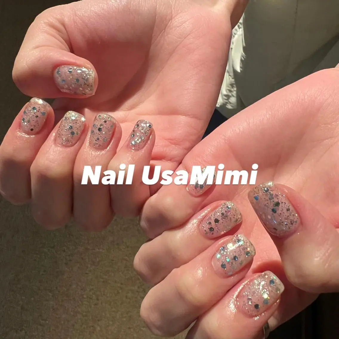 ネイル クリアネイル フットネイル ジェルネイル マグネットネイル 持ち込み 本町ネイルNail UsaMimiのネイルデザイン