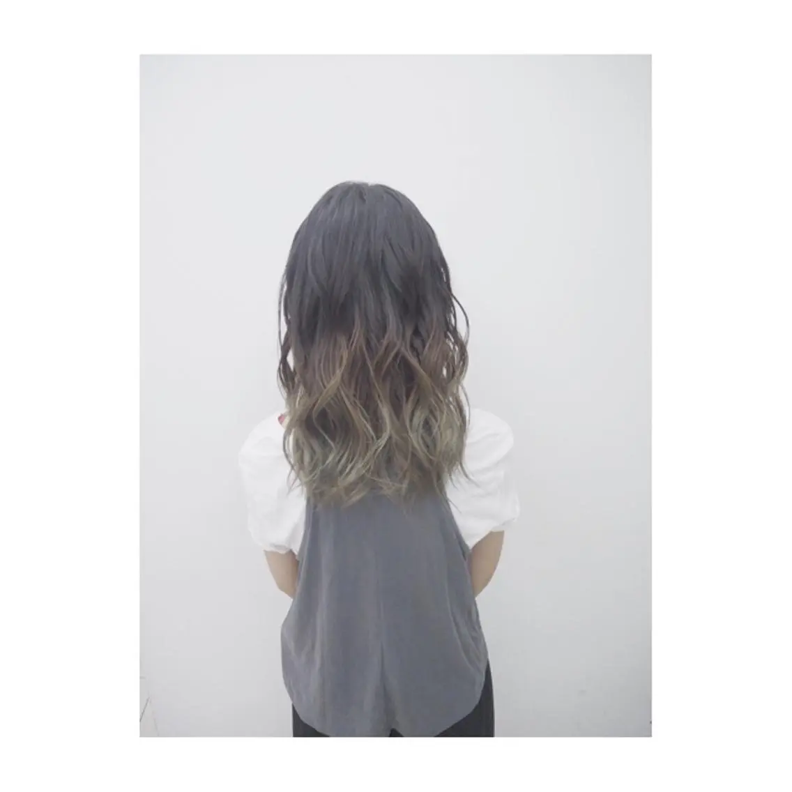 セミロング カラー 永岡 鉄平のヘアスタイル