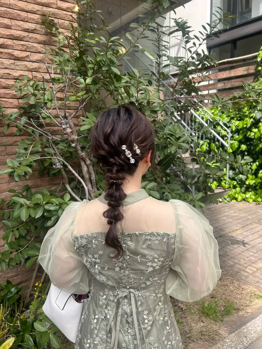 ヘアアレンジ ヘアセット kaho/ 透明感カラー🫧のヘアスタイル