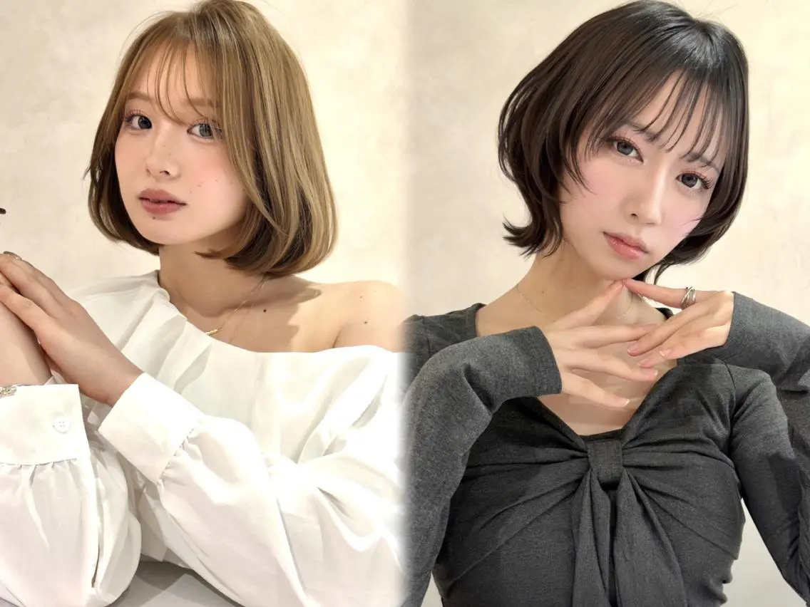 【新規】🌿上尾🤍メンテナンスカット＋ワンカラー✂️🎨長さを大きく変えず毛先を整えて✨柔らかな髪色で印象チェンジ🫧の写真