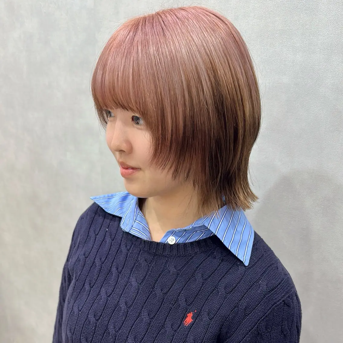 ミディアム カラー 暖色カラー/ブリーチ 🎀オビツメイ🎀のヘアスタイル