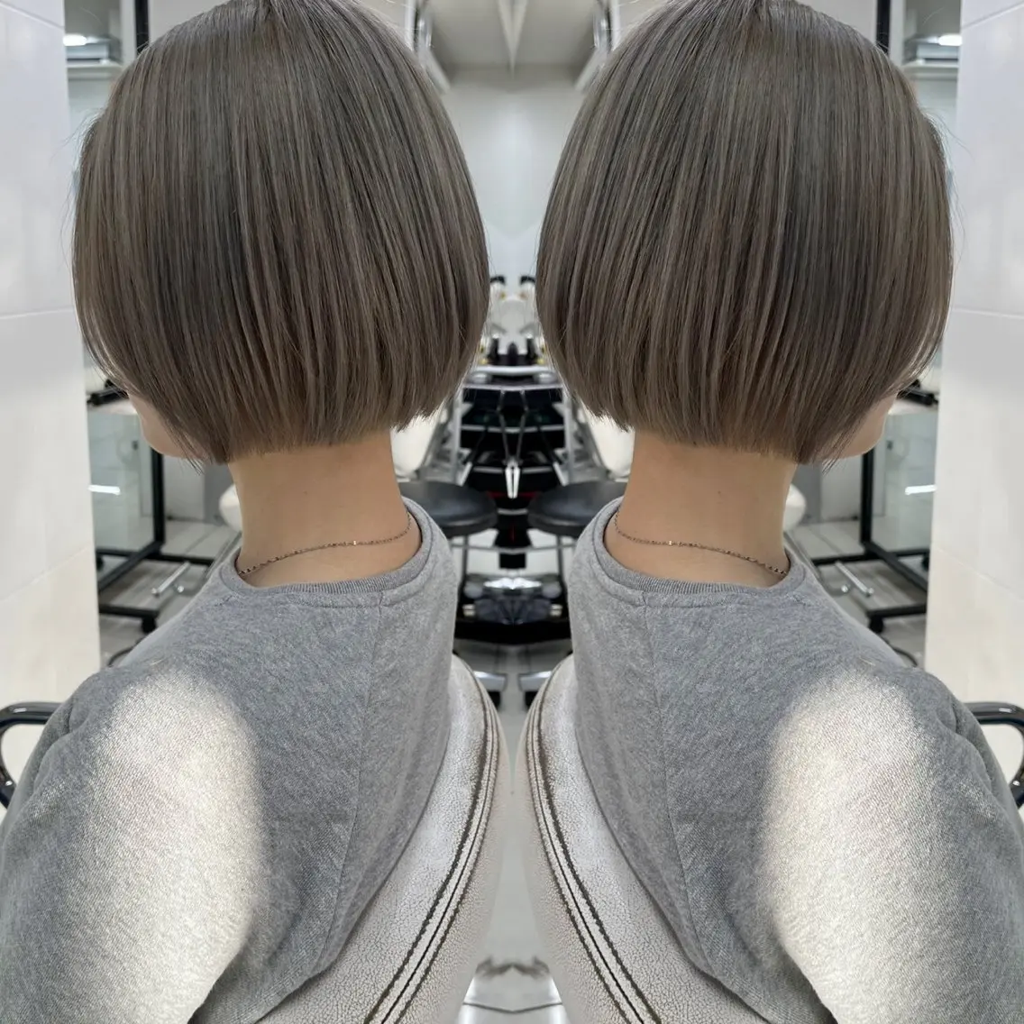 ショート カラー カット ヘアカラー トリートメント ハタケヤマヨシキ ／BOOTHのヘアスタイル