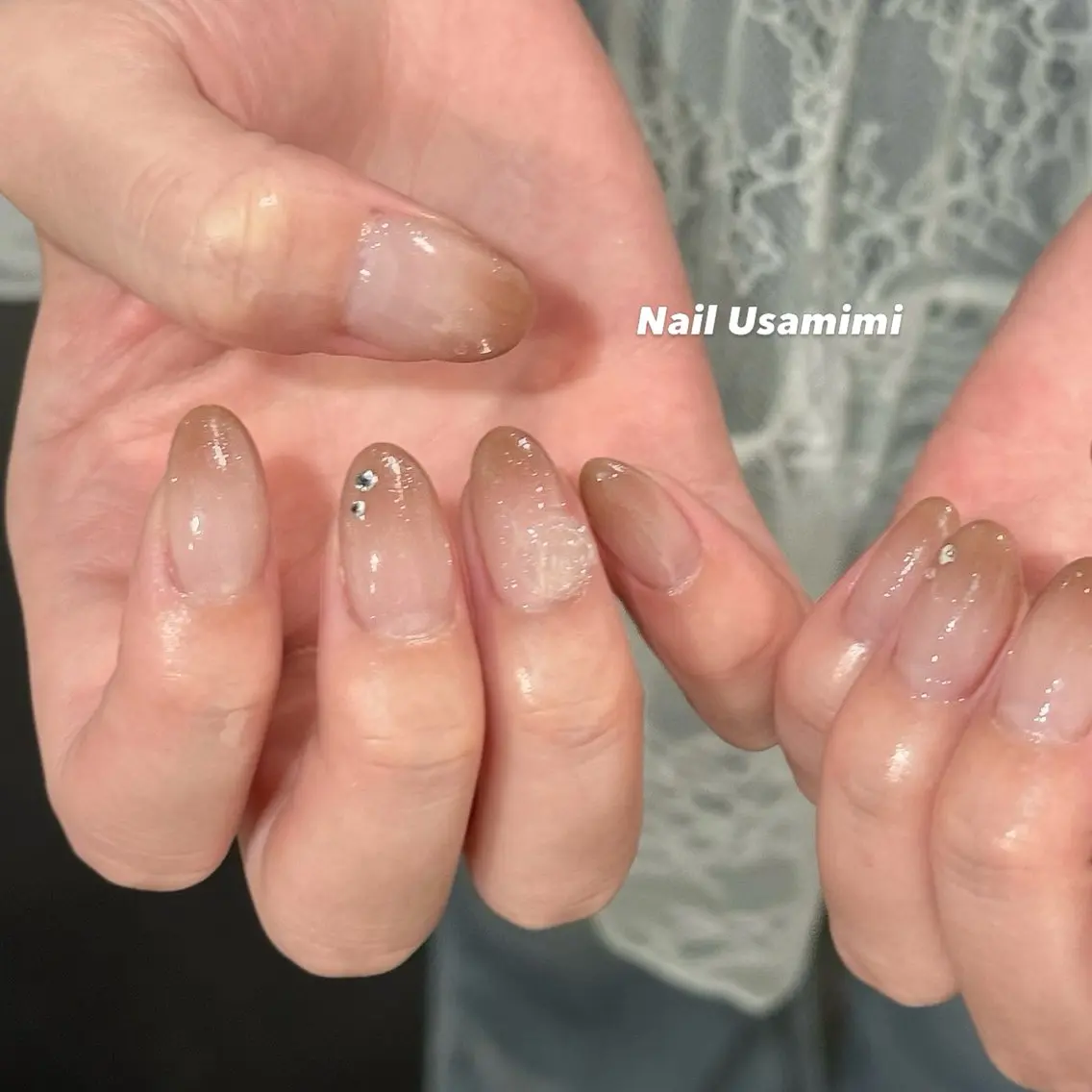 ネイル グラデーション ハンドネイル 本町ネイルNail UsaMimiのネイルデザイン