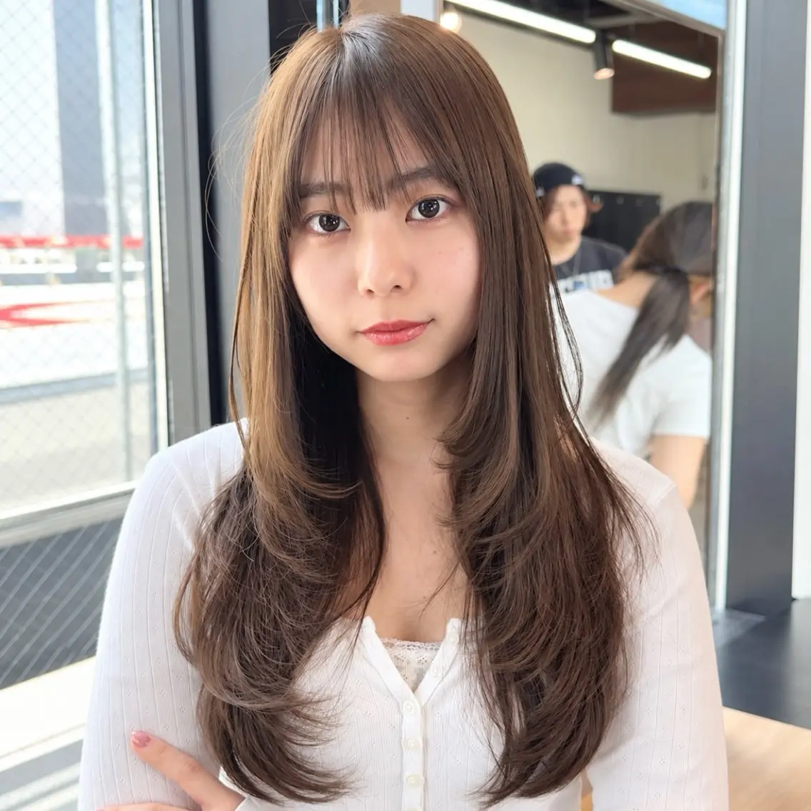 ロング カット ヘアカラー kouta/レイヤー /巻ける縮毛矯正🪽のヘアスタイル