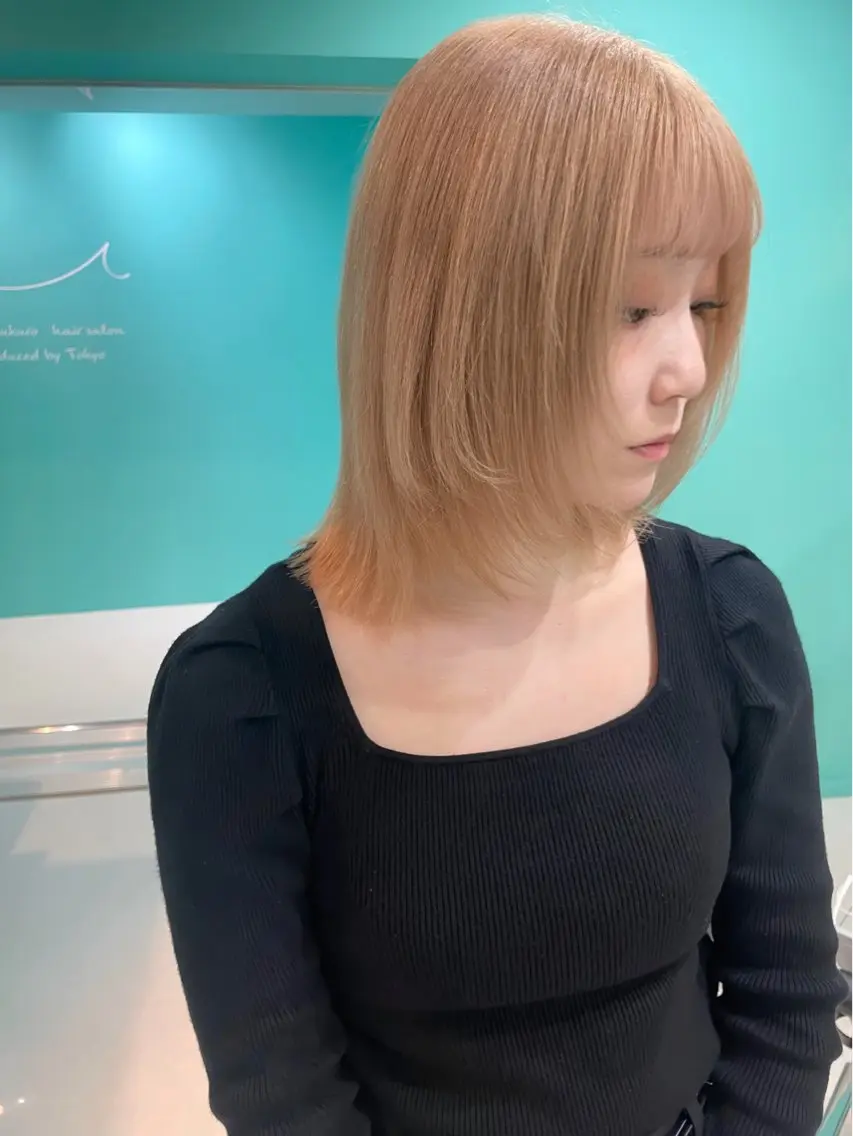 ミディアム カラー カット ヘアカラー 🫧ショート/ボブ 池袋西口・泡渕✂️のヘアスタイル