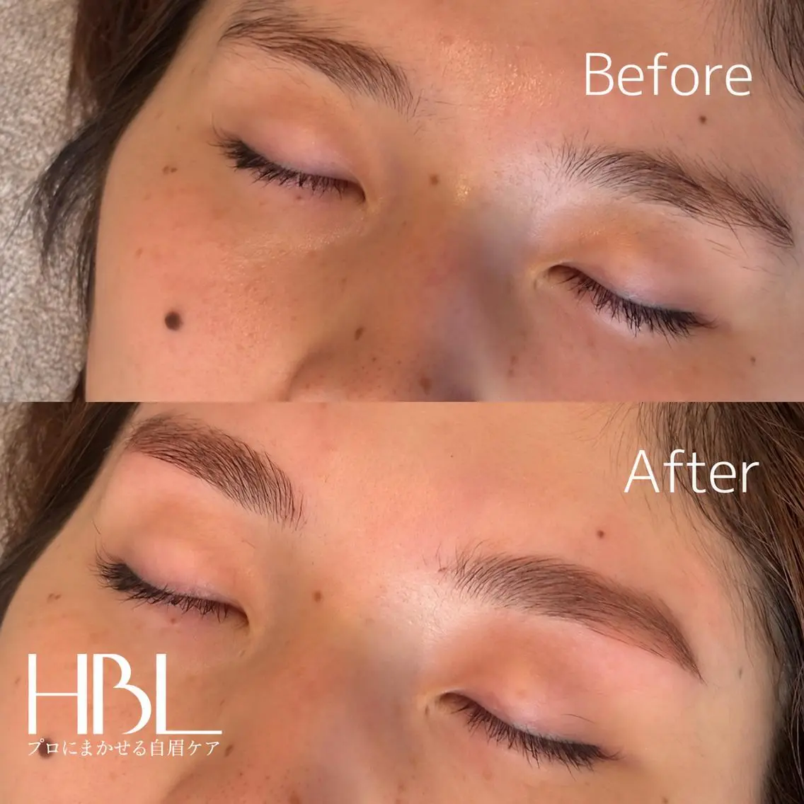【眉ぐせ改善】垢抜け◎HBL+眉毛WAX+メイク ¥4800の写真