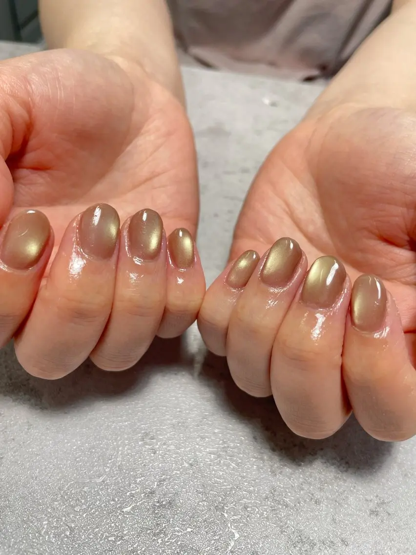 hand💅うるつや✨マグネット🧲ネイル(オフ込み+500円)70色以上有りの写真
