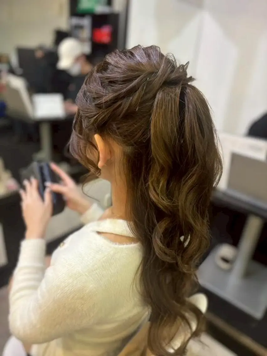 ヘアアレンジ ソウワ ヒナコのヘアスタイル