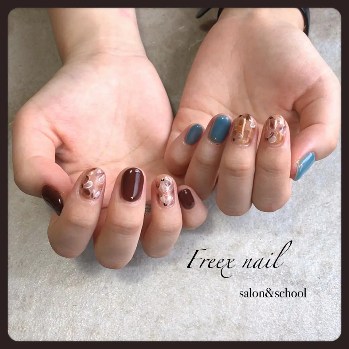 ネイル フラワーネイル ニュアンスネイル freex nail /ニュアンス/個性派のネイルデザイン