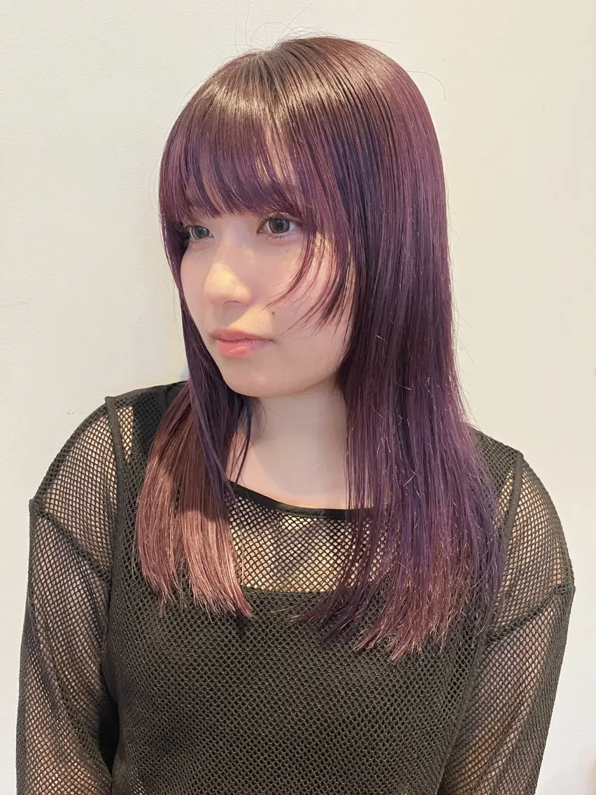 ロング カラー ヘアアレンジ カット ヘアカラー トリートメント 溝口 ひなこのマツエク・マツパデザイン